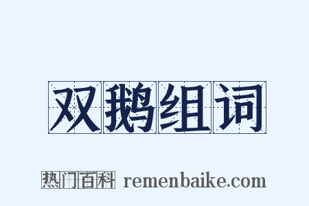 双鹅组词是什么意思的图片